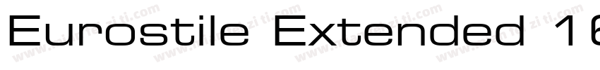 Eurostile Extended 16303字体转换